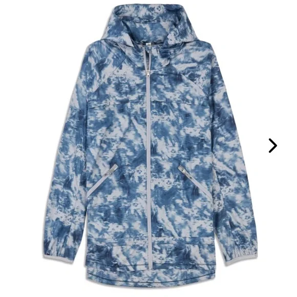 Lululemon Miss Misty Jacket Full Zip Winderbreaker Alberta Silver Fox Blue S - Picture 3 of 13